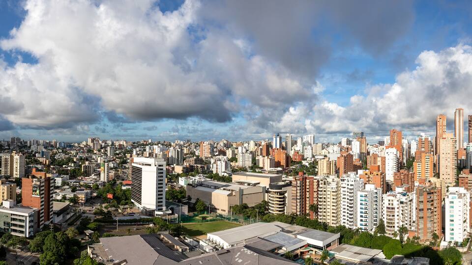 Panoramic view of the city of Barranquilla Colombia