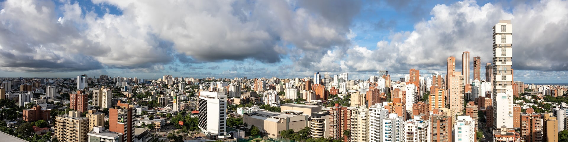 Panoramic view of the city of Barranquilla Colombia