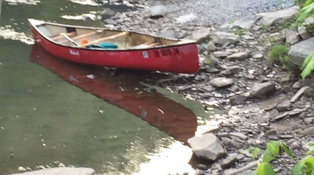 Hatfield McCoy River Trail Pikeville KY. Wonderful way to spend the evening relaxing, fishing, or just checking out the wildlife in the river.