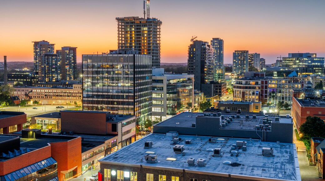 Kitchener, Ontario, Canada Downtown City Skyline