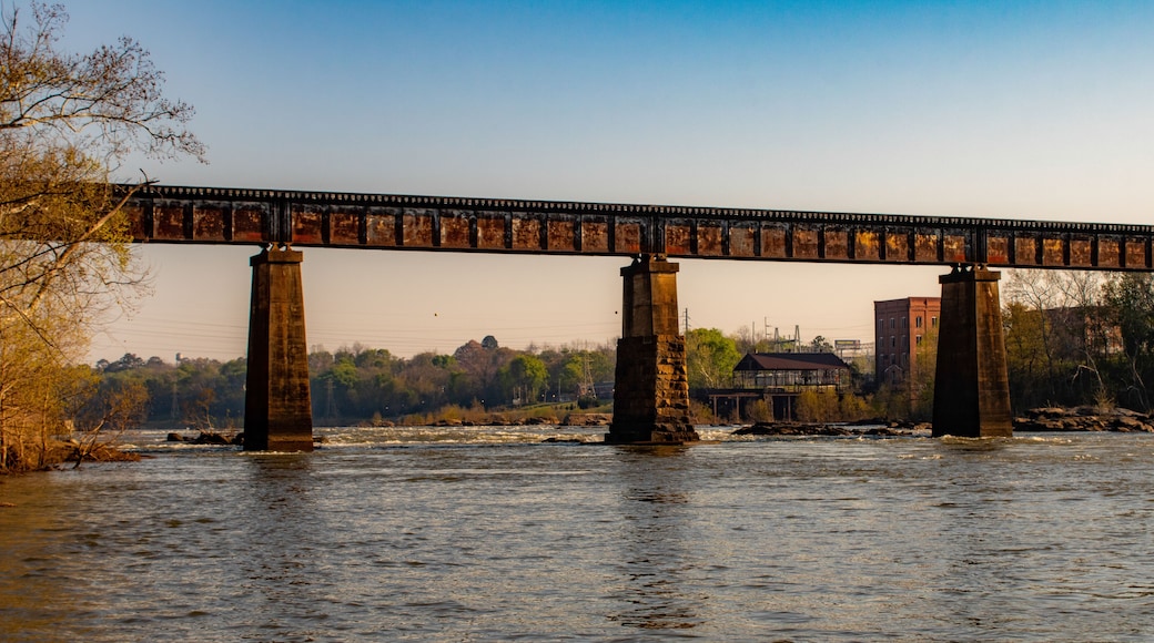 Railroad Bridge over the Chattahoochee River in Phenix City Alabama