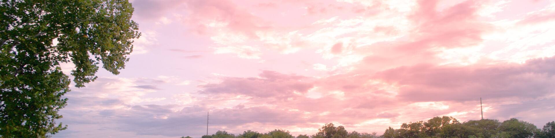 Columbus, Georgia, The United State - September 11, 2018 : Sunset at the Chattahoochee River