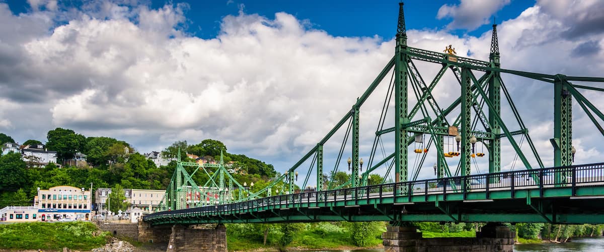 The Northampton Street Bridge over the Delaware River in Easton,