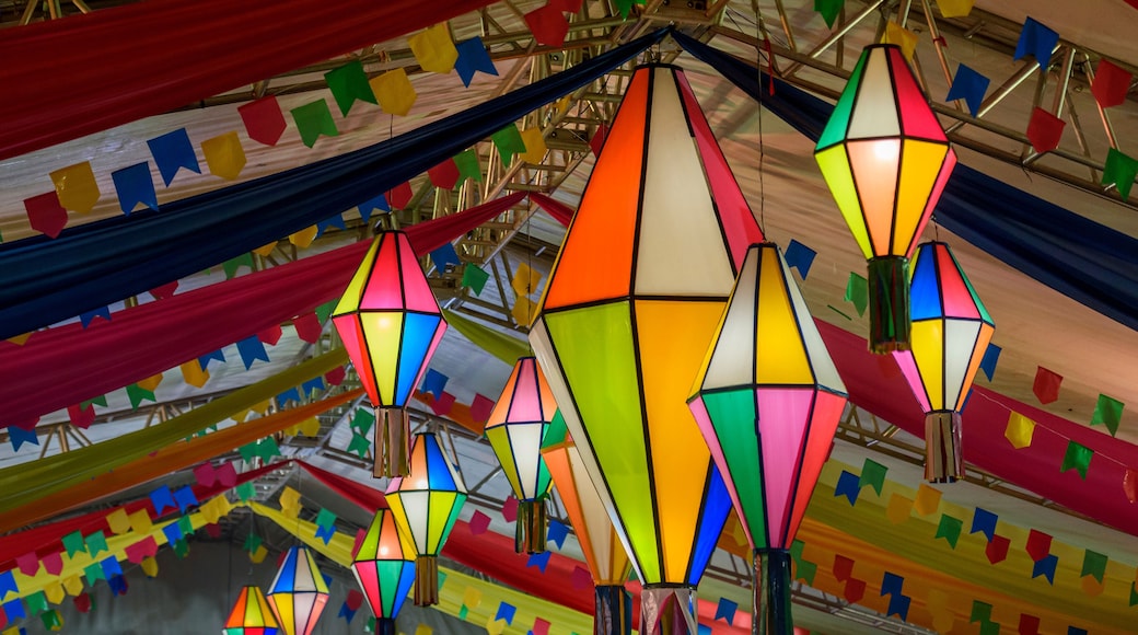Colorful flags and decorative balloon for the Saint John party, which takes place in June in northeastern Brazil.