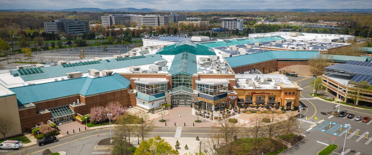 Aerial of Bridgewater New Jersey During Covid19 Pandemic