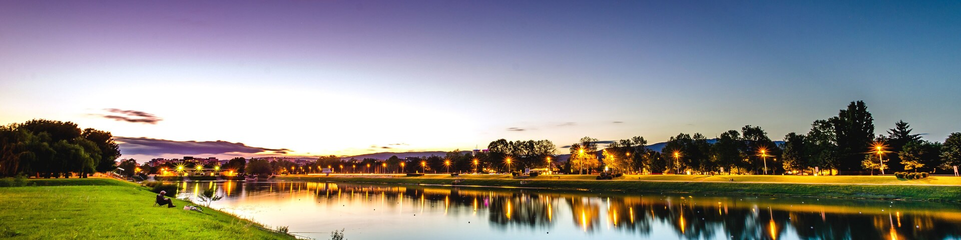 Lake Jarun Zagreb Croatia Sunset