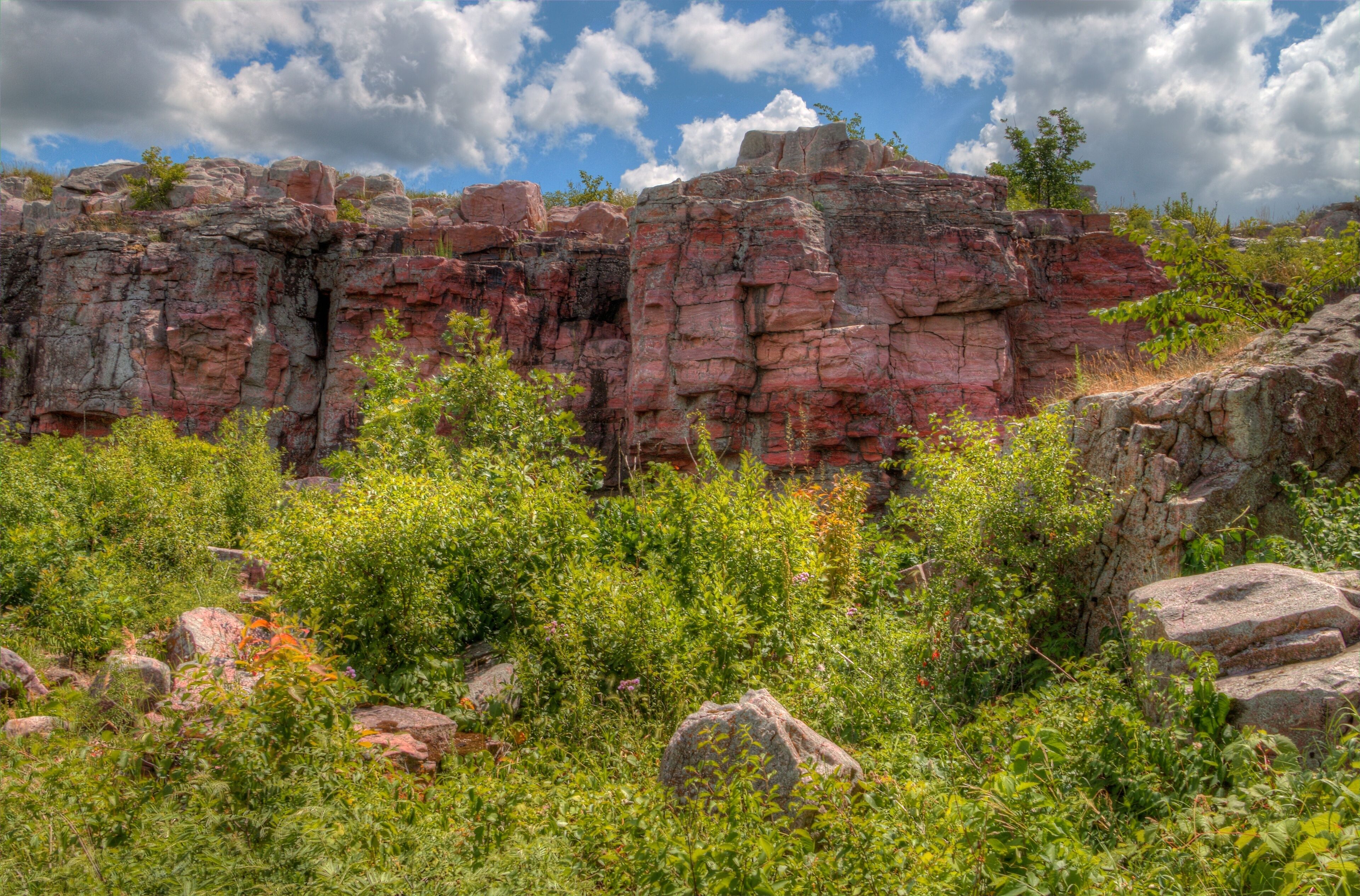Pipestone National Monument in Summer