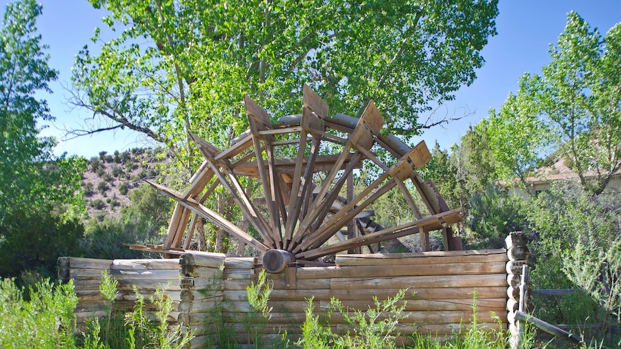 The old wild west wooden water wheel at brown park utah on the green river.