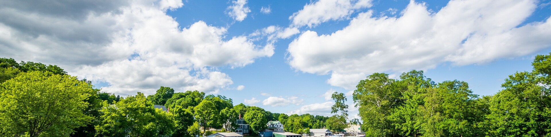 The Winnipesaukee River, in Lakeport, Laconia, New Hampshire.