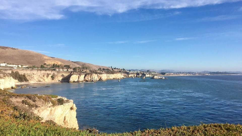 Looking towards the city of Pismo Beach from this beautiful city park.