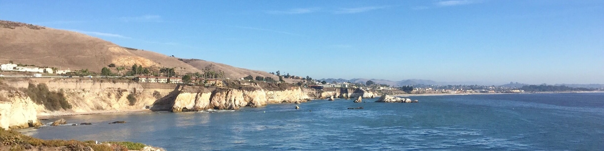 Looking towards the city of Pismo Beach from this beautiful city park.