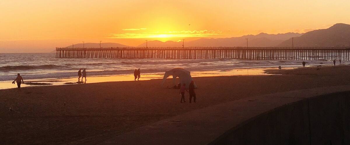 Sunset over Pismo Beach. #beachbound
