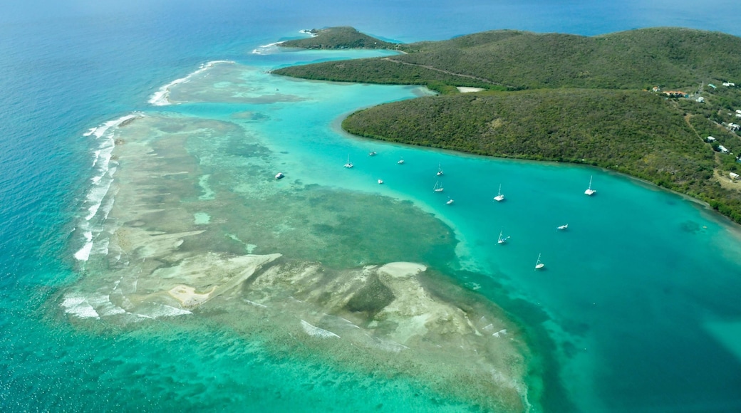 Aerial view of Culebra island, Puerto Rico