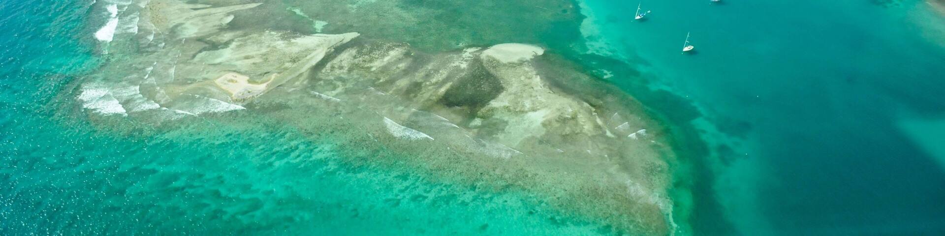 Aerial view of Culebra island, Puerto Rico