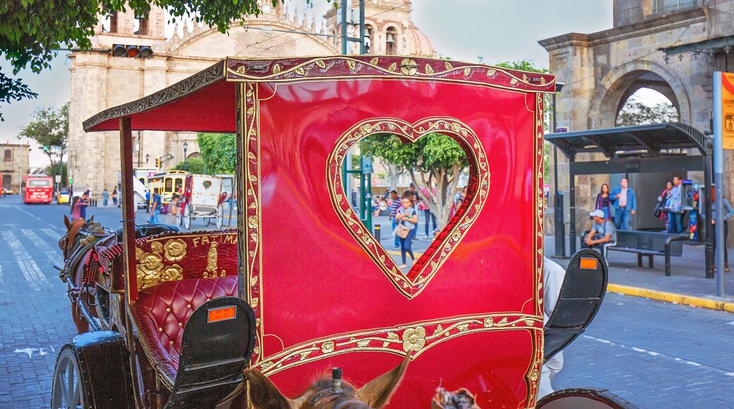 Guadalajara, Jalisco, Mexico-14 April, 2019: Guadalajara streets in city’s historic center (Centro Historico)