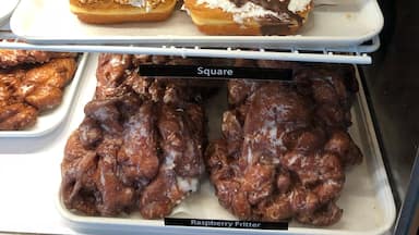 Giant Donuts for only $3.50! Sweetwaterâs is a local donut mill is Kalamazoo and recently opened a new location in Plainwell! The flavors range from raised glazed to Peanut butter cup ( chocolate and peanut butter donut with peanut butter cups!) . A half dozen is sold for only $5.49! So many flavors to try. It will be hard to only get one!