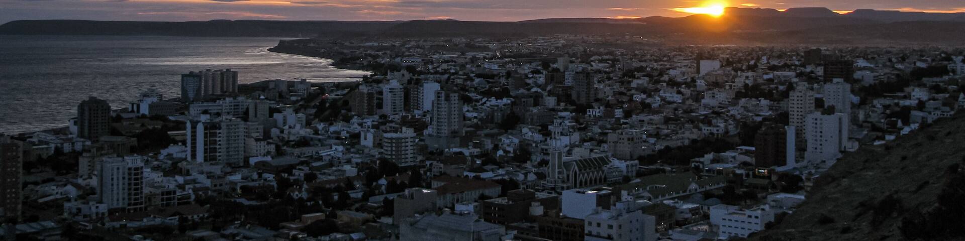 Comodoro Rivadia city, in the province of Chubut. Patagonia, Argentina