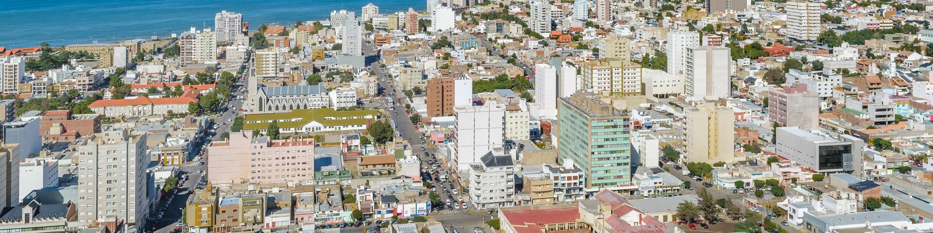 Aerial View of Comodoro Rivadavia City, Argentina