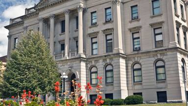 Administration building in Bloomington, Normal - Illinois.