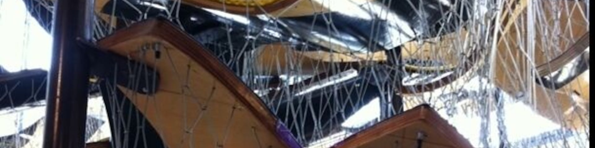 Really good place to take kids. Hours of fun. Pictured is a two story net structure for climbing.