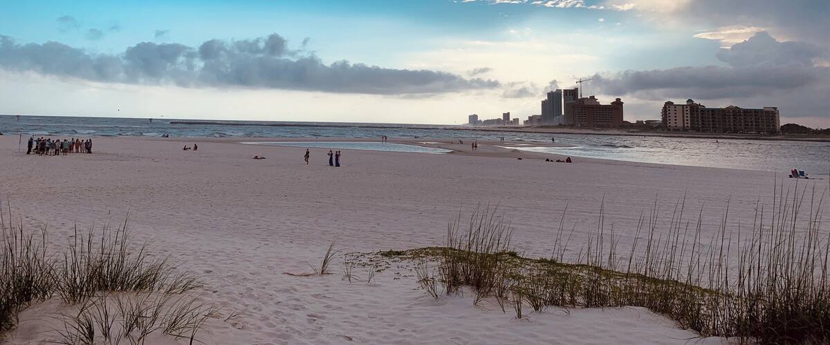 On a small walk way, at Alabama state beach park. Located in gulf shores, Alabama. Great location to get away from the crowds and catch some massive waves. #localsecrets