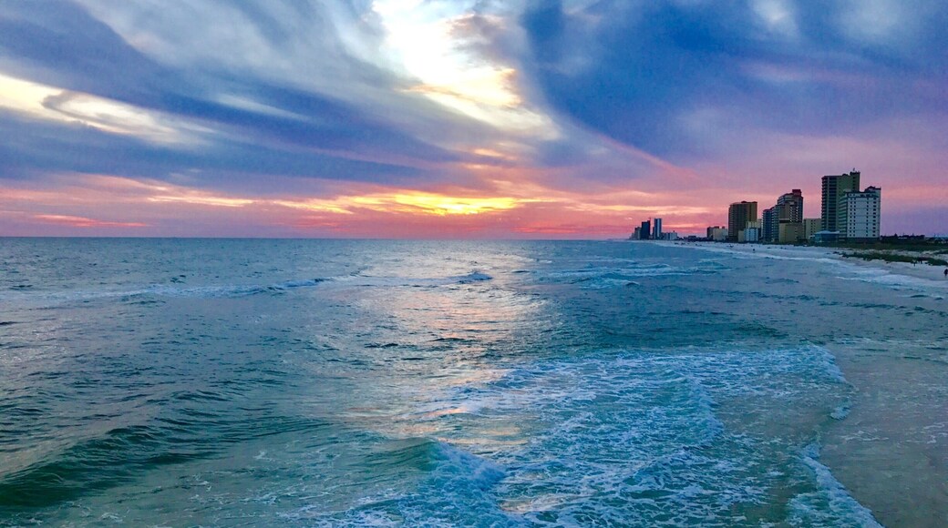 Fall sunset at Gulf State Park Fishing and Education Pier