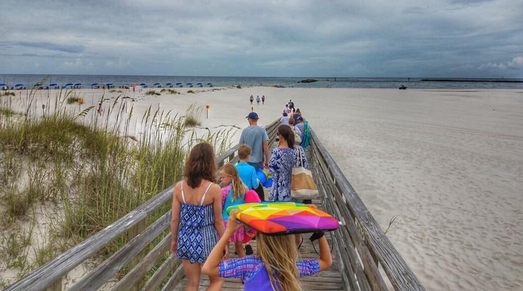 Although the resort technically isn’t beach side, you merely have to take a short walk through the property before you reach this beautiful boardwalk where you’ll find calmer waters.