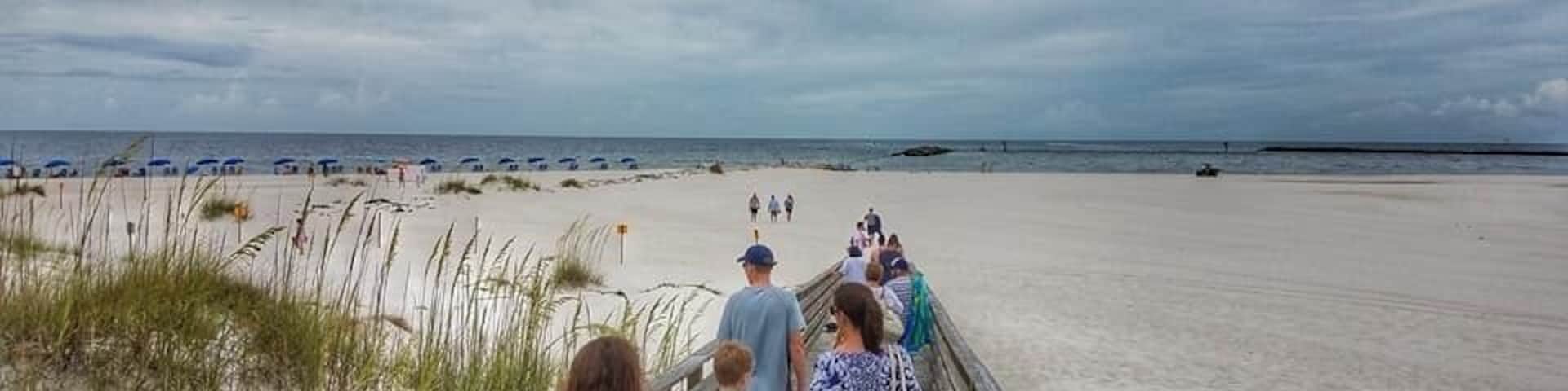 Although the resort technically isn’t beach side, you merely have to take a short walk through the property before you reach this beautiful boardwalk where you’ll find calmer waters.