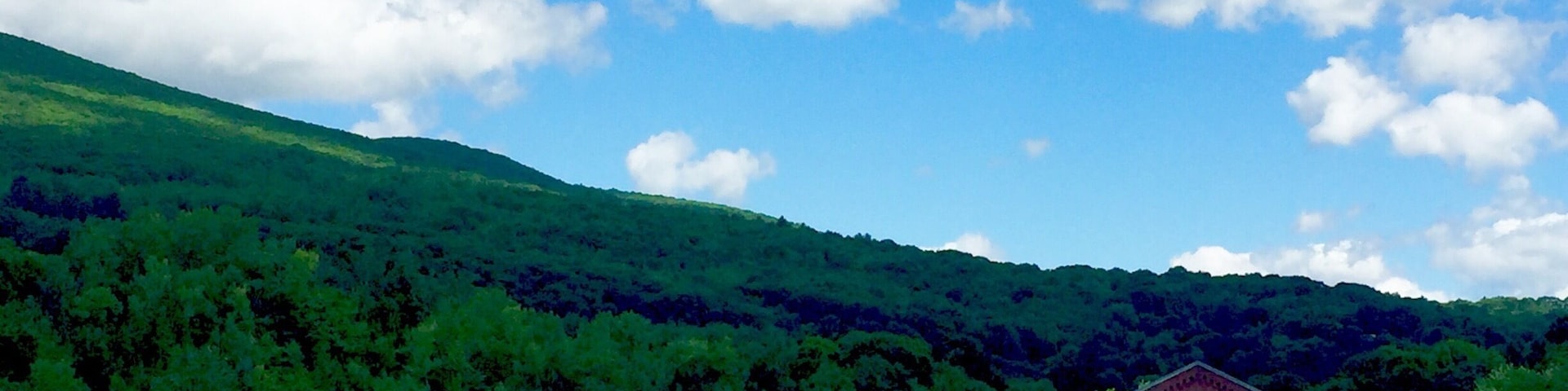 View of MassMoca from bridge
