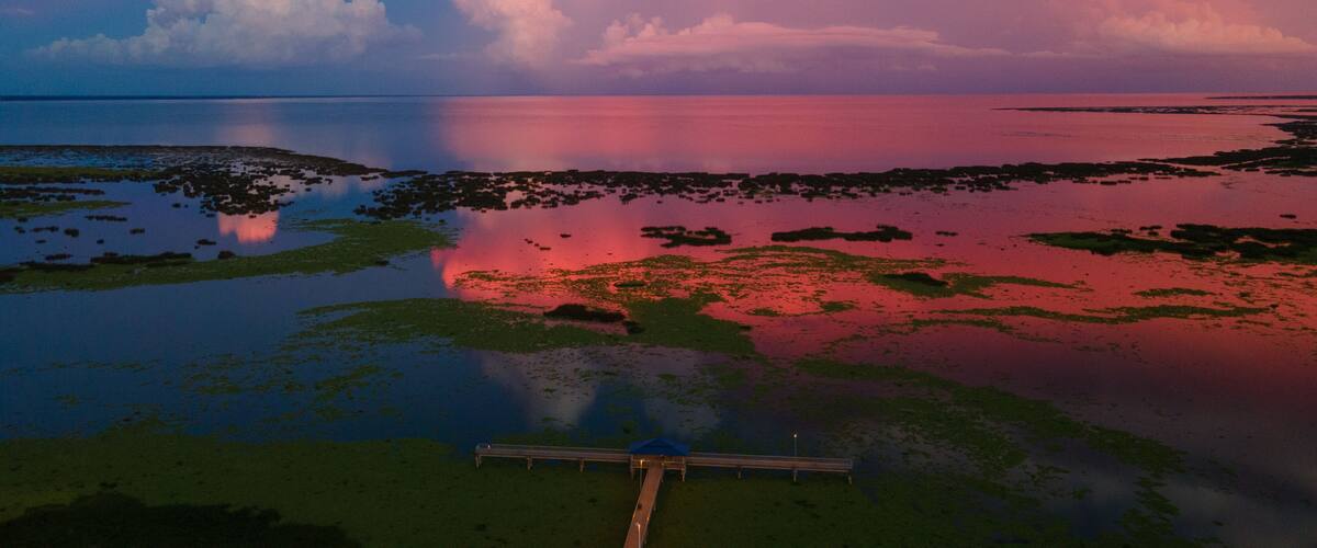 Lake Okeechobee Sunset with Pier