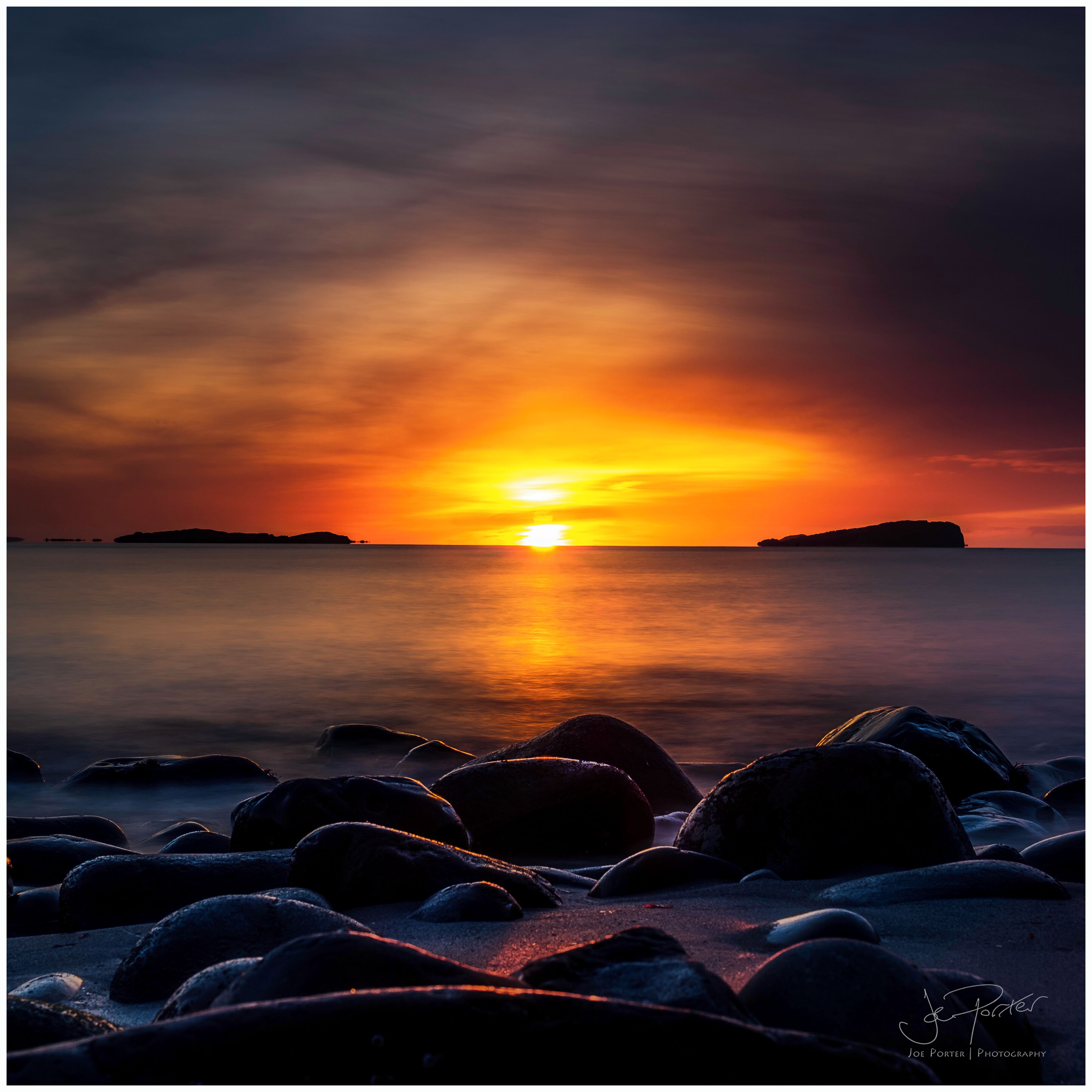 Sunset over the Slate Islands, Seil Island, Firth of Lorn
