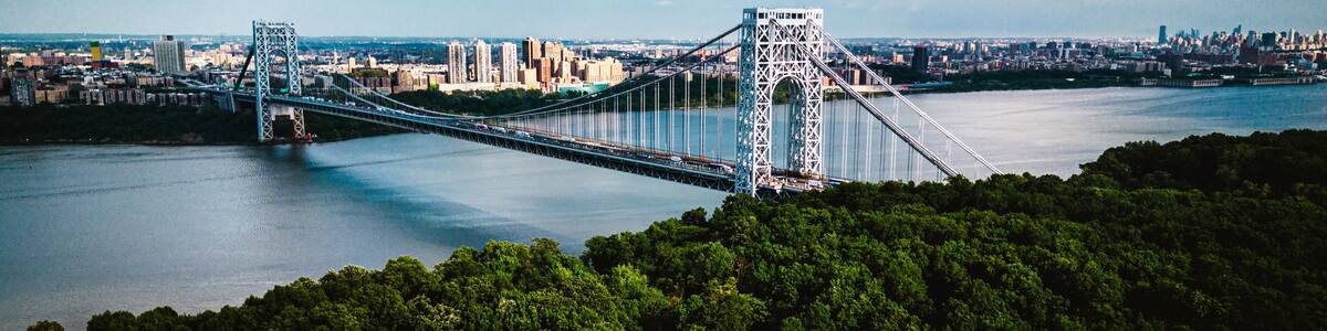 Aerial of Fort Lee New Jersey