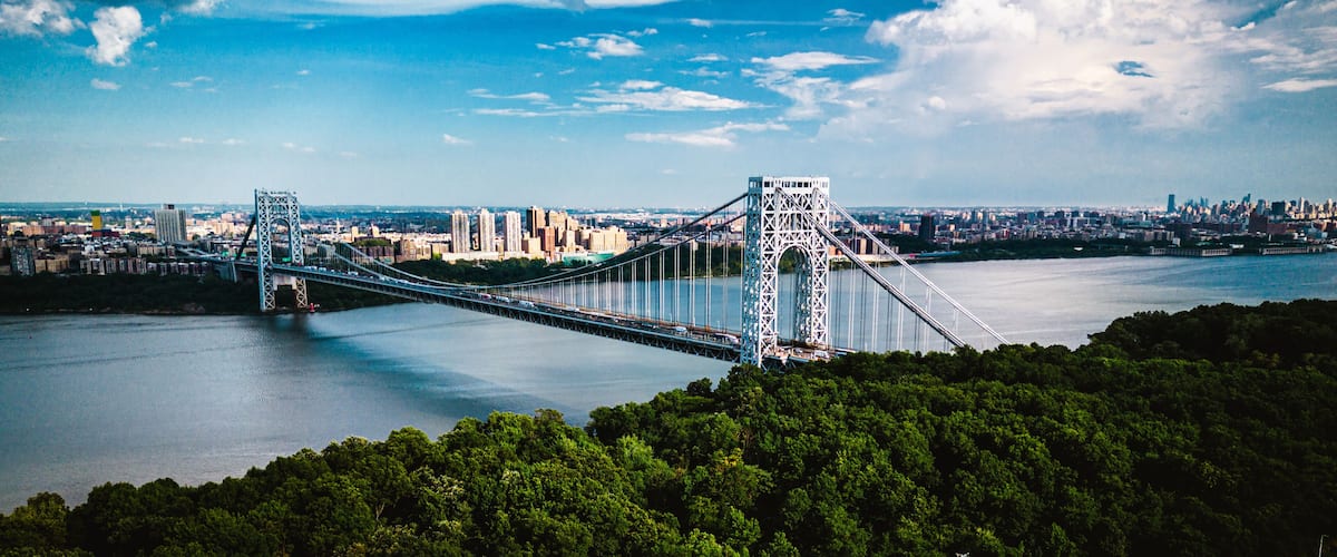 Aerial of Fort Lee New Jersey