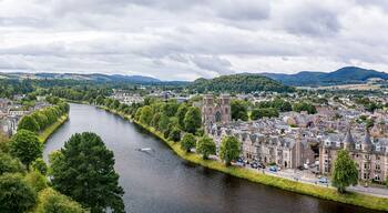 Inverness at cloudy weather in summer, Scotland