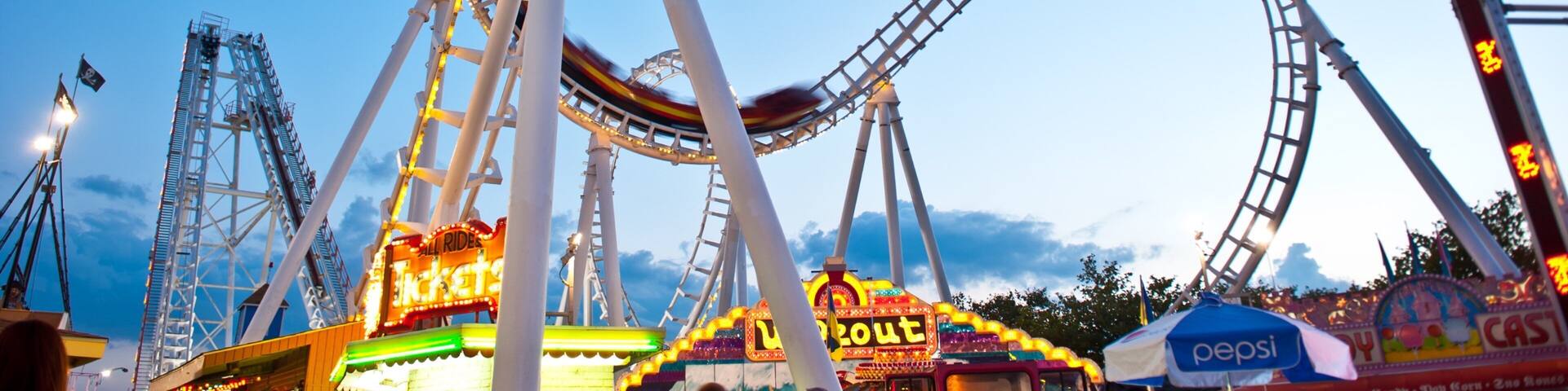 Ocean City featuring rides