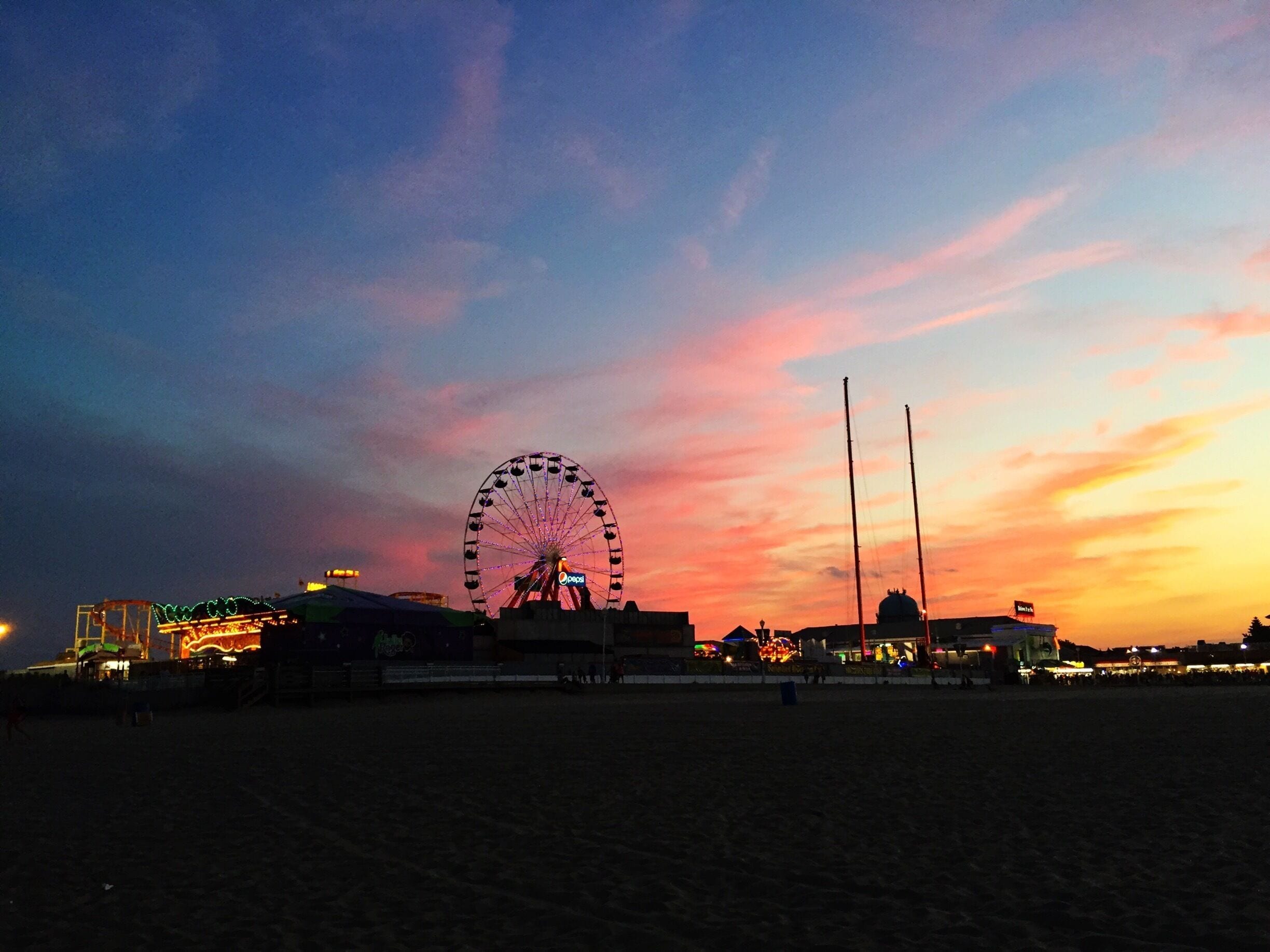 Inlet at sunset in OCMD