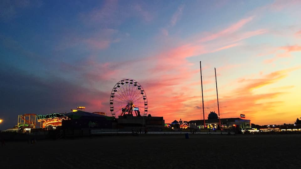 Inlet at sunset in OCMD