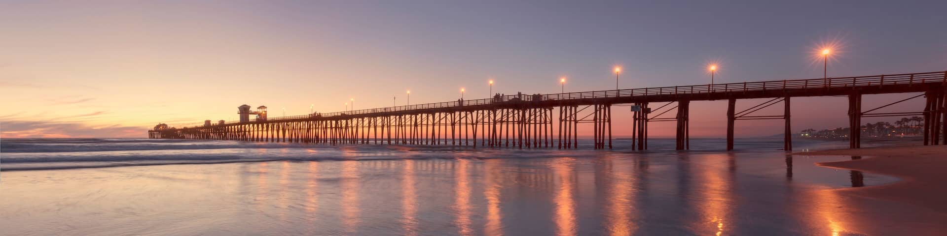 Oceanside Pier at Sunset, California