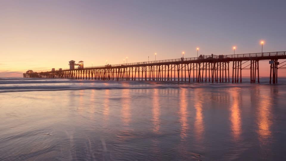 Oceanside Pier at Sunset, California