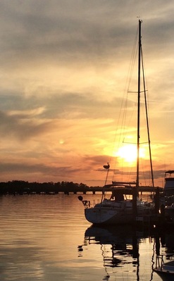 Sunset on the Pimlico Sound!