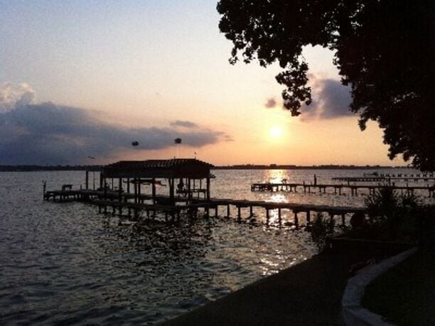 The beautiful Pamlico River at sunset