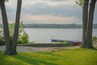 Pier into Phantom Lake at Phantom Glen Park, Mukwonago, Wisconsin, USA