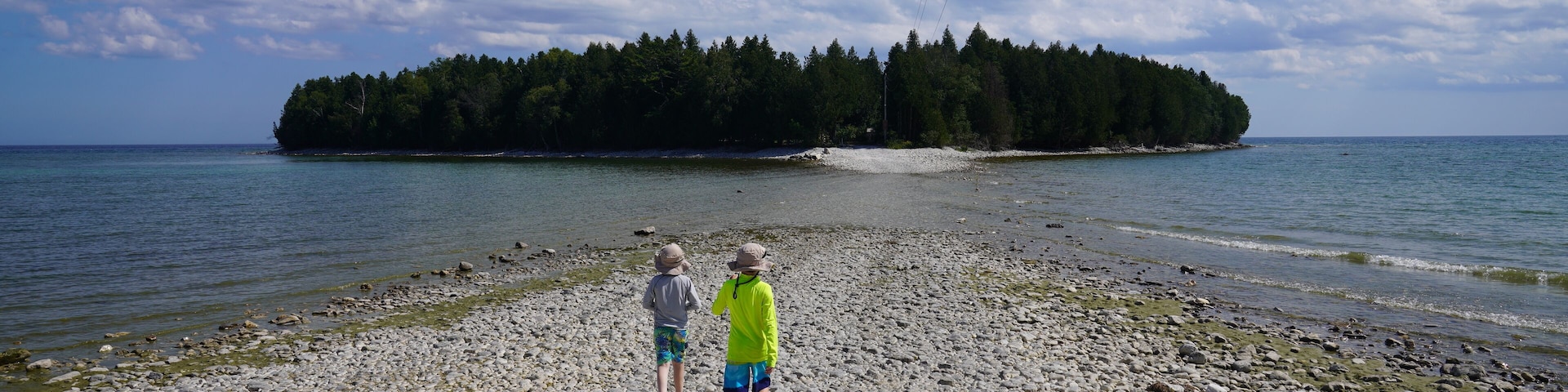 children on the beach