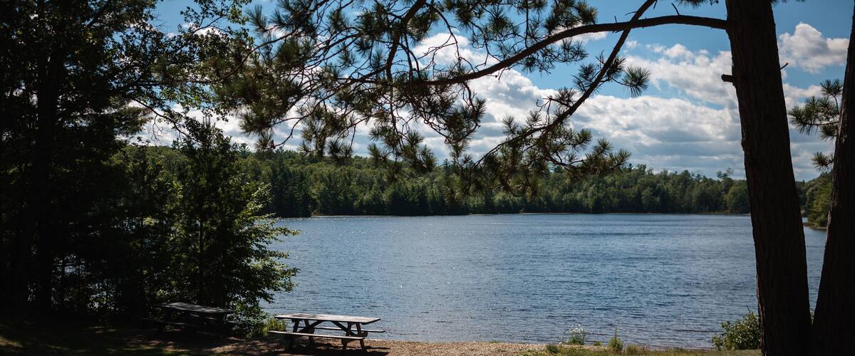 Nichols Lake Picnic Area near Boulder Junction, Wisconsin in early September