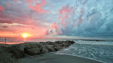 sunrise over the sea Folly Beach South Carolina