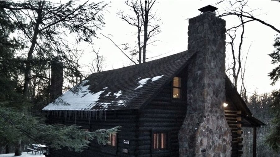 Little wood camping house.