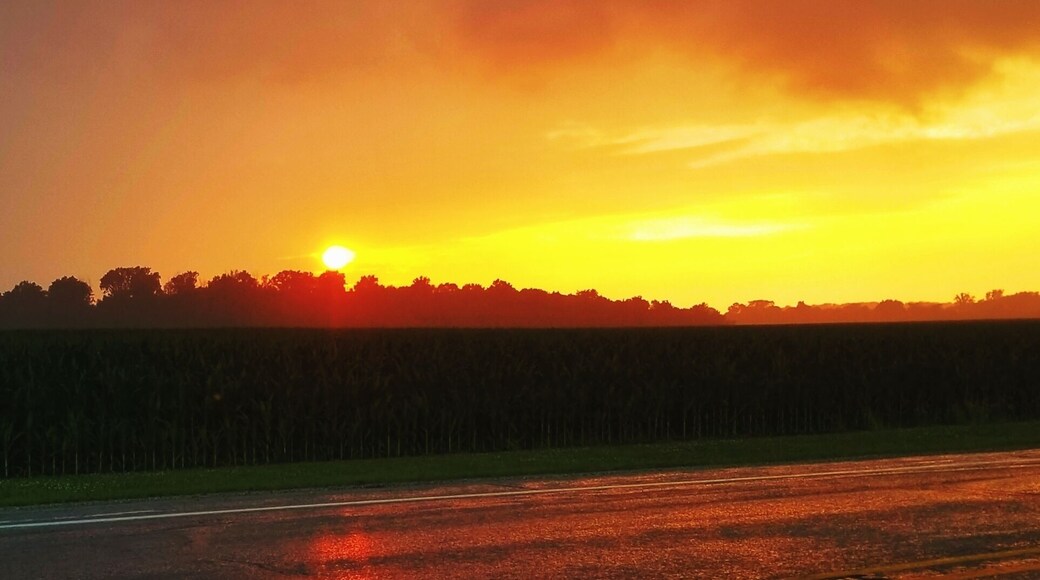 Sunset after a thunderstorm