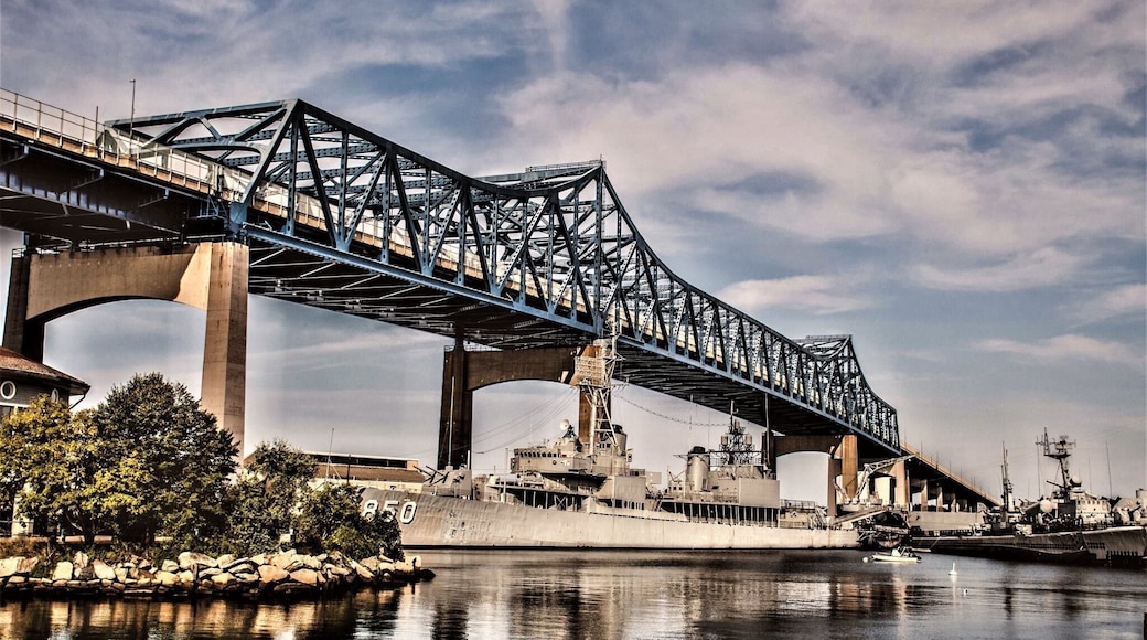 Charles M. Braga Jr. Memorial Bridge...great place to visit.... It is located at the heart of the waterfront at the confluence of the Taunton River and Mount Hope Bay and lies partially beneath the Braga Bridge and adjacent to Fall River Heritage State Park.