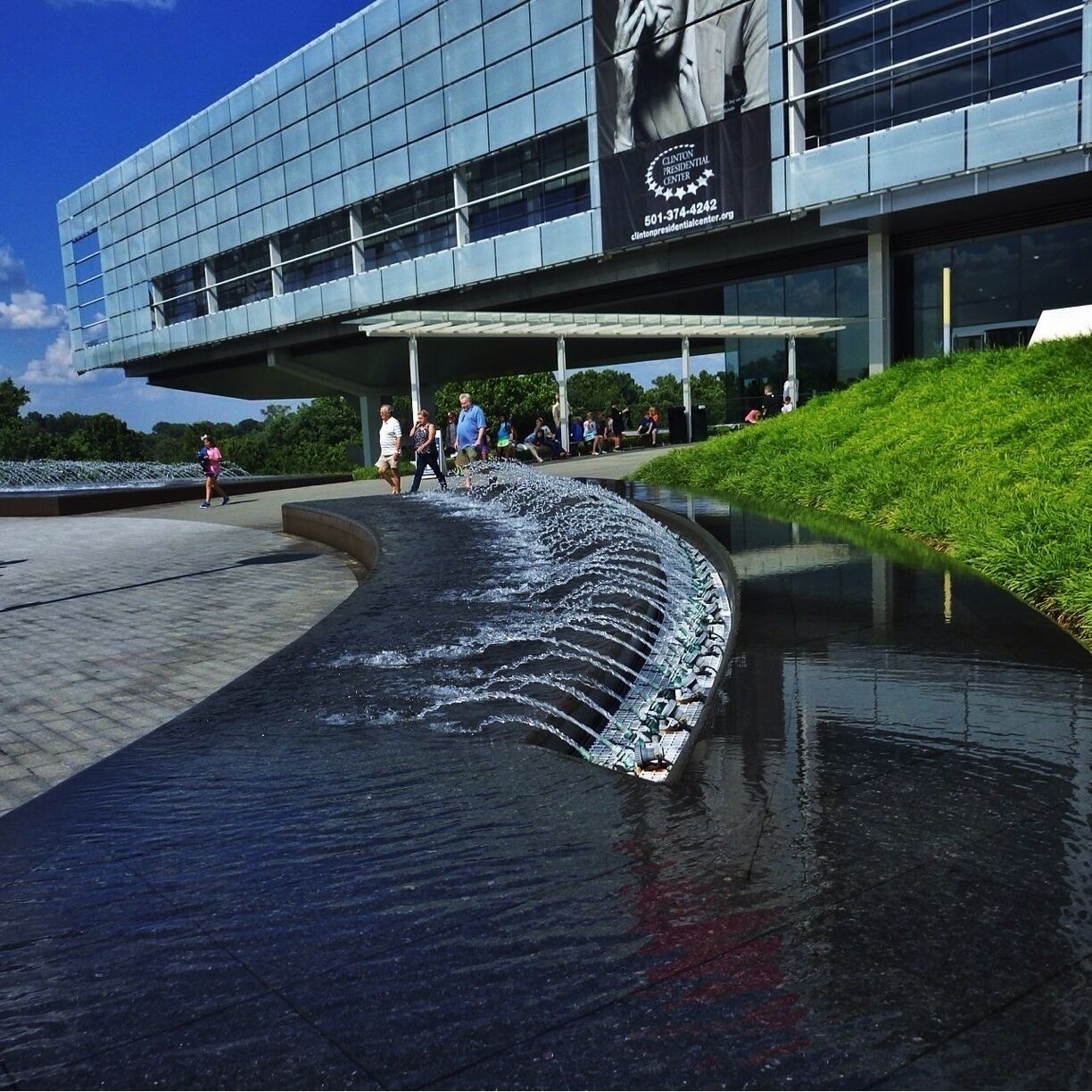 The great architecture of Bill Clinton's library.