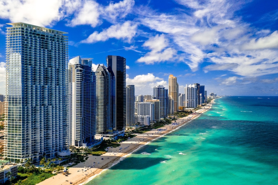 North Miami Beach Sunny Isles Beach Aerial Photo